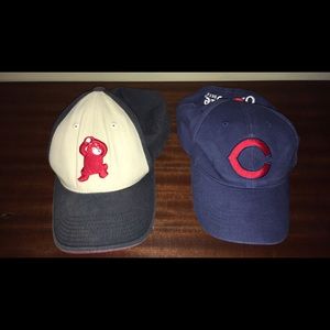 Set of 2 Chicago Cubs Baseball Caps